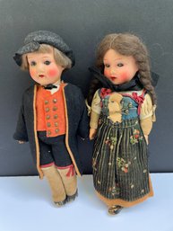 Pair Of Vintage Bavarian Dolls