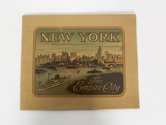 Vintage New York 'The Empire City' Brochure Booklet