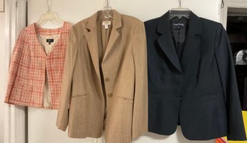 Lot Of 3 Blazers Talbots And Ivan Picone