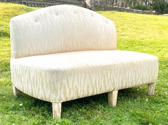 A Vintage Upholstered Bench Seat - Deco Revival