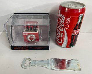 Coca-cola Clock, Coasters And Bottle Opener