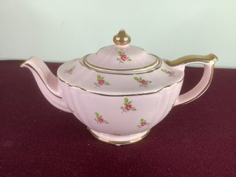 Sadler England Pink Floral Tea Pot
