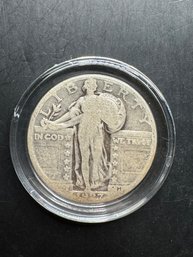 1927-D Standing Liberty Silver Quarter