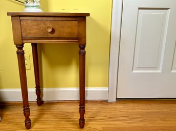 Vintage Single Drawer Wooden End Table
