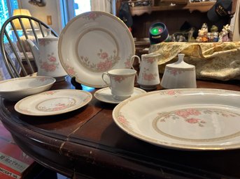 Set Of Fairfield Fine China Floral Mist Pattern