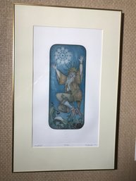 Very Nice Limited Edition Print - King Frost - Signed Illegibly - 23/150 - Low Edition Number - With Stamp