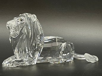 Large Swarovski- Annual Edition 1995 'Inspiration Africa'  The Lion.  2.5' Tall