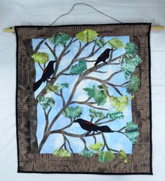 Hand Made Quilted Hanging ' Tree I' By Susan Schweikhart