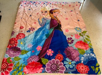 Disney Elsa And Anna  Blanket Reversible