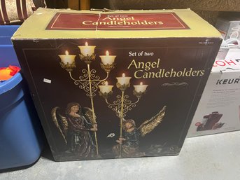 Seasonal / Holiday Angel Tealight Candelabra Candleholders