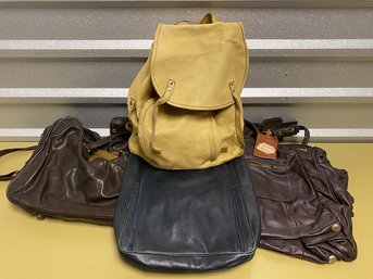 Grouping Of 4 Leather Bags