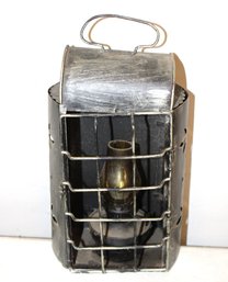 Metal Lantern W/oil Lamp