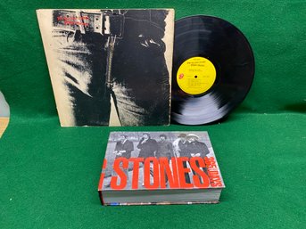 Rolling Stones. Sticky Fingers On 1971 Atco Records With Hard Cover Book The Rolling Stones 365 Days.