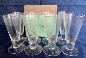 Williamsburg Shrub Glasses Set Of 8 - 1 Of 3 Lots - Two Boxes With Four Glasses Per Lot
