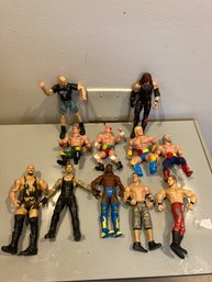 Lot Of Plastic Wrestling Figures Toys