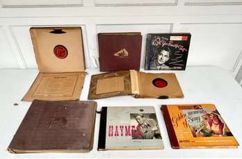 Collection Of Assorted 78 RPM Victrola, RCA Victor, Decca Records And More