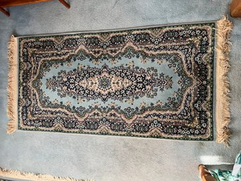 Royal Ashan Persian Blue Runner Rug, 22' X 54'