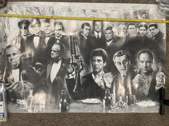 Gangsters Collage Laminated Poster (36 X 24)