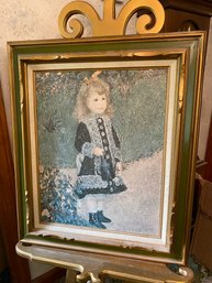 Framed Print Girl With Watering Can By Pierre-Auguste Renoir