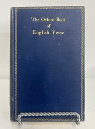 1912 The Oxford Book Of English Verse With Gilded Pages