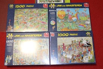 5  Puzzles - New In Plastic Wrap