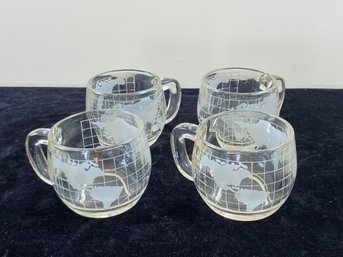 Nestle Etched Glass World Grid Mugs