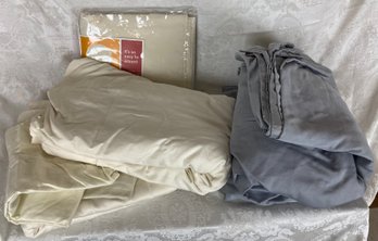 Two Queen Sheet Sets And King Sized Bed Skirt