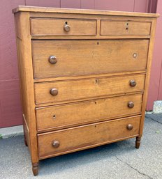 Antique Pine Six Drawer Dresser