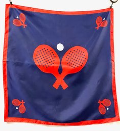 Vintage Polyester Sports Scarves - Tennis