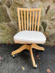 Wooden Roller Chair With Cushion