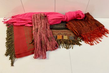 Ladies Shawl And Scarf Lot (5)