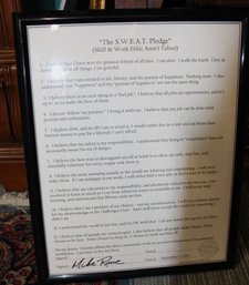 The S.W.E.A.T Pledge