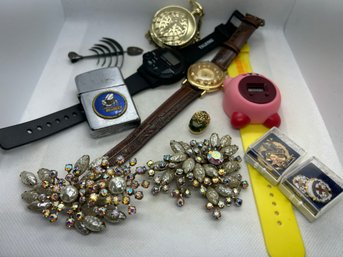 Great Grouping Of Smalls, Watches And Jewelry