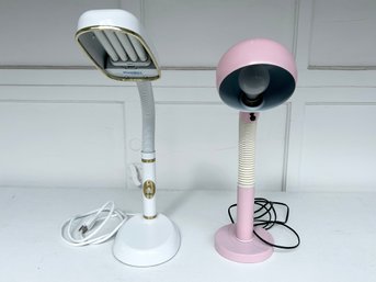 Pair Of Adjustable Desk Lamps