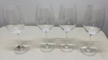 Four Mikasa Wine Glasses