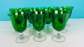 Cristal D'Arques Casual Settings Emerald Green: Water Glasses - Set Of 12