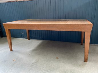 Wooden Glass Top Coffee Table