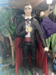 Vintage Dracula Vampire Life Size Statue 6'- This Is Legit And Vintage!  NOT PLASTIC! ($600 Online)