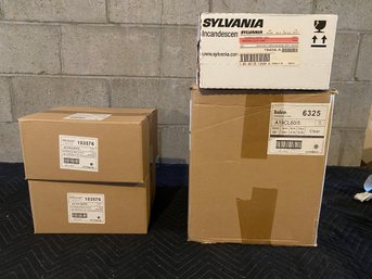 Boxes Of Brand New Replacement Light Bulbs
