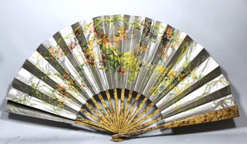 Victorian Advertising Ladies Fan Siler Paper Having Art Nouveau Figures W Cupids