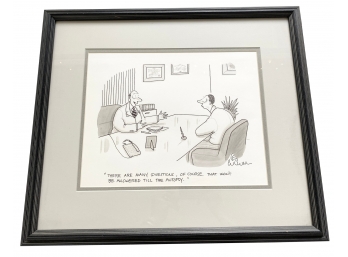 New Yorker Cartoon: Original Artwork, Signed By Artist, Leo Cullum ('F')