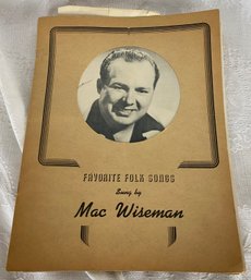 Mac Wiseman Booklet And Signed Photos