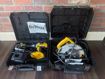 Dewalt 18 Volt Cordless Drill & Dewalt 7-1/4' Circular Saw