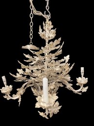 Beautiful Frosted Leaf Chandelier