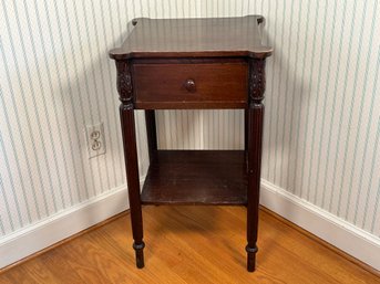 Vintage Mahogany Single Drawer End Table