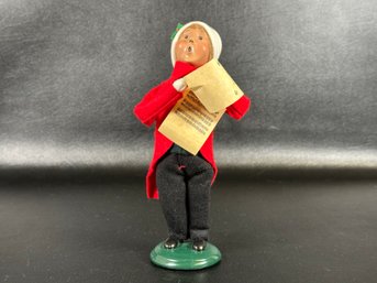 Collectible Holiday Decor: Vintage Byers' Choice Figure, The Carolers Collection #5