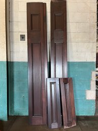 A Collection Of 4 Black Walnut Panels