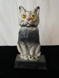 Vintage Cast Iron Cat Doorstop