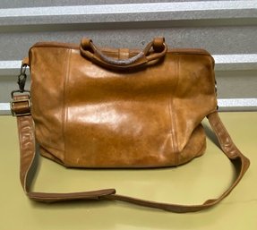 Vintage Brown Leather Dr Bag