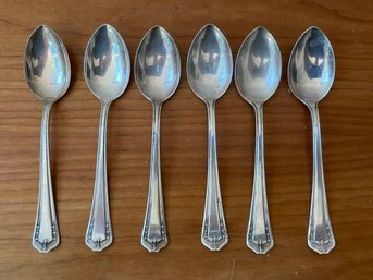 Vintage Lot Of 6 Sterling Silver Spoons.